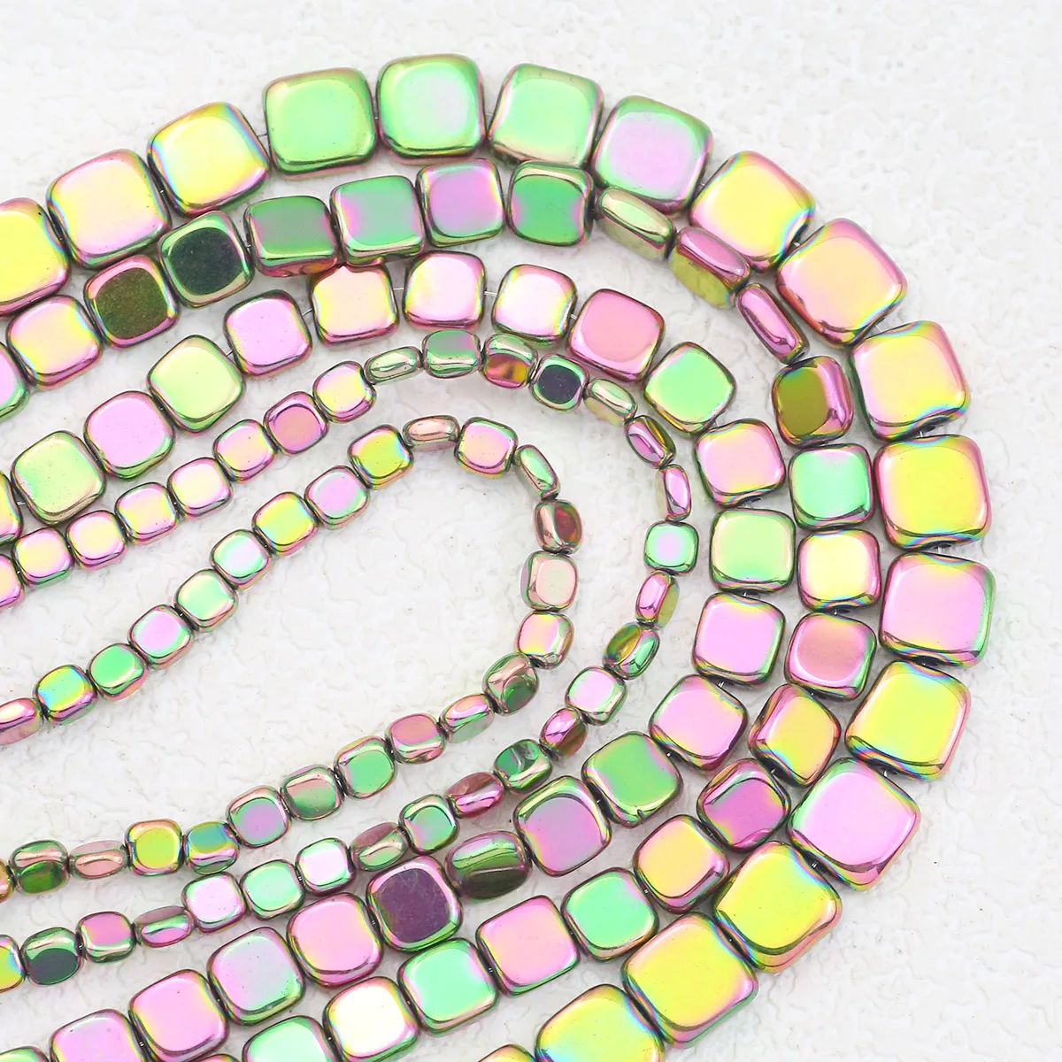 Perline Di Pietra Naturale All'ingrosso Perline Quadrate Piatte