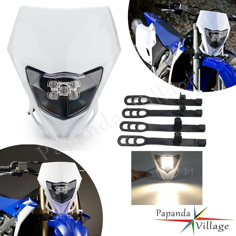 Moto Dirt Bike Fari Supermoto Faro Fari Lampada Per Yamaha Ttr 230 Tt-R230 Tt-R125Le Tt-R110E Tt-R50E Pw50