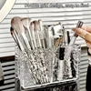 2 Holes Cosmetic Storage Box Makeup Brush Holder Organizer Lipstick Eyebrow Pencil Bathroom Storage Display Stand 4