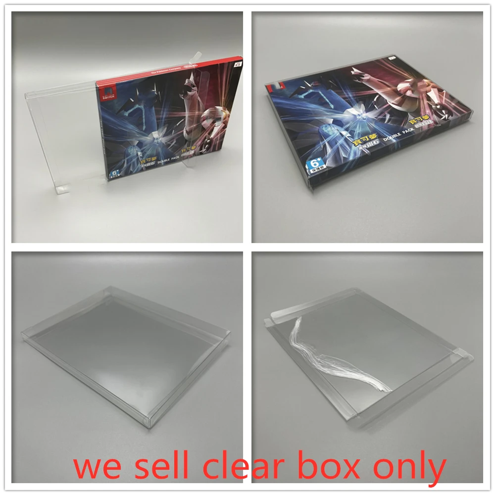 5Pcs Pet Box Protector Per Pokemon Brilliant Diamond/Shining Pearl Trasparente Raccogliere Scatole Shell Clear Display Case Per Jpn