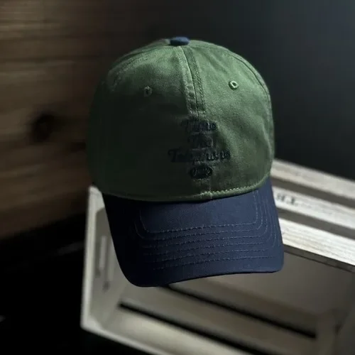 Boné de beisebol retrô de cores sortidas, boné masculino lavado macio com pico, casual, aparência facial, na moda