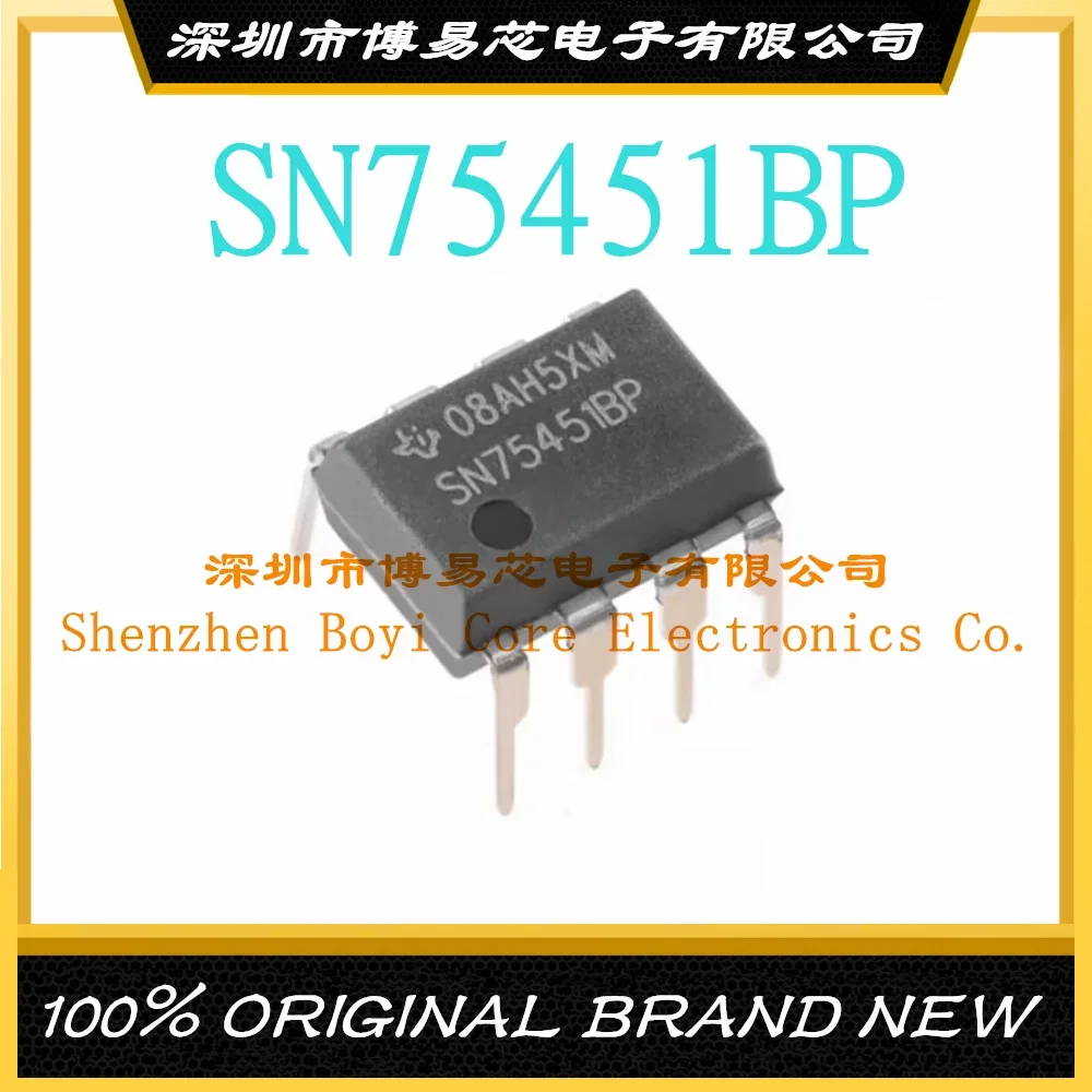 SN75451BP PDIP-8 original genuine plug-in 30V dual output driver chip adum1251arz soic 8 original and genuine adum1251arz rl7 dual channel digital isolator ic