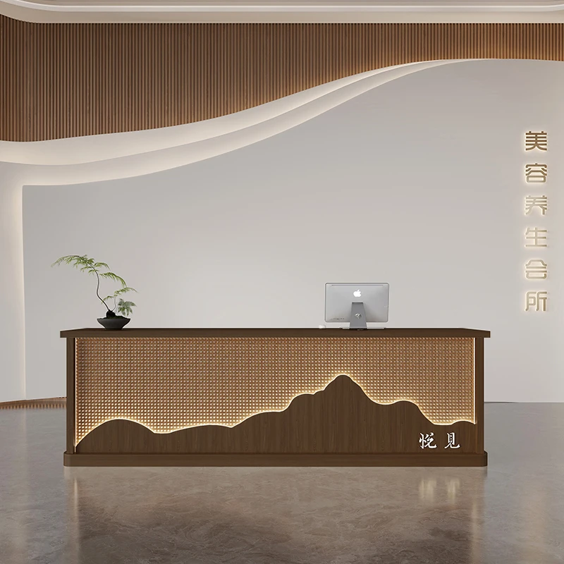 Checkout Supermarket Reception Desk Counter Cashier Beauty Executive Reception Desk Coffee Mostrador Recepcion Shop Furniture counter checkout reception desk cashier standing beauty office executive reception desk luxury mostrador oficina furniture hdh