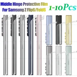 Middle Hinge Hydrogel Film Protector | 1 - 10Pcs Pack | Durable Hinge Guard | 2024 Edition for 4 Pieces (For Samsung Z Flip6)