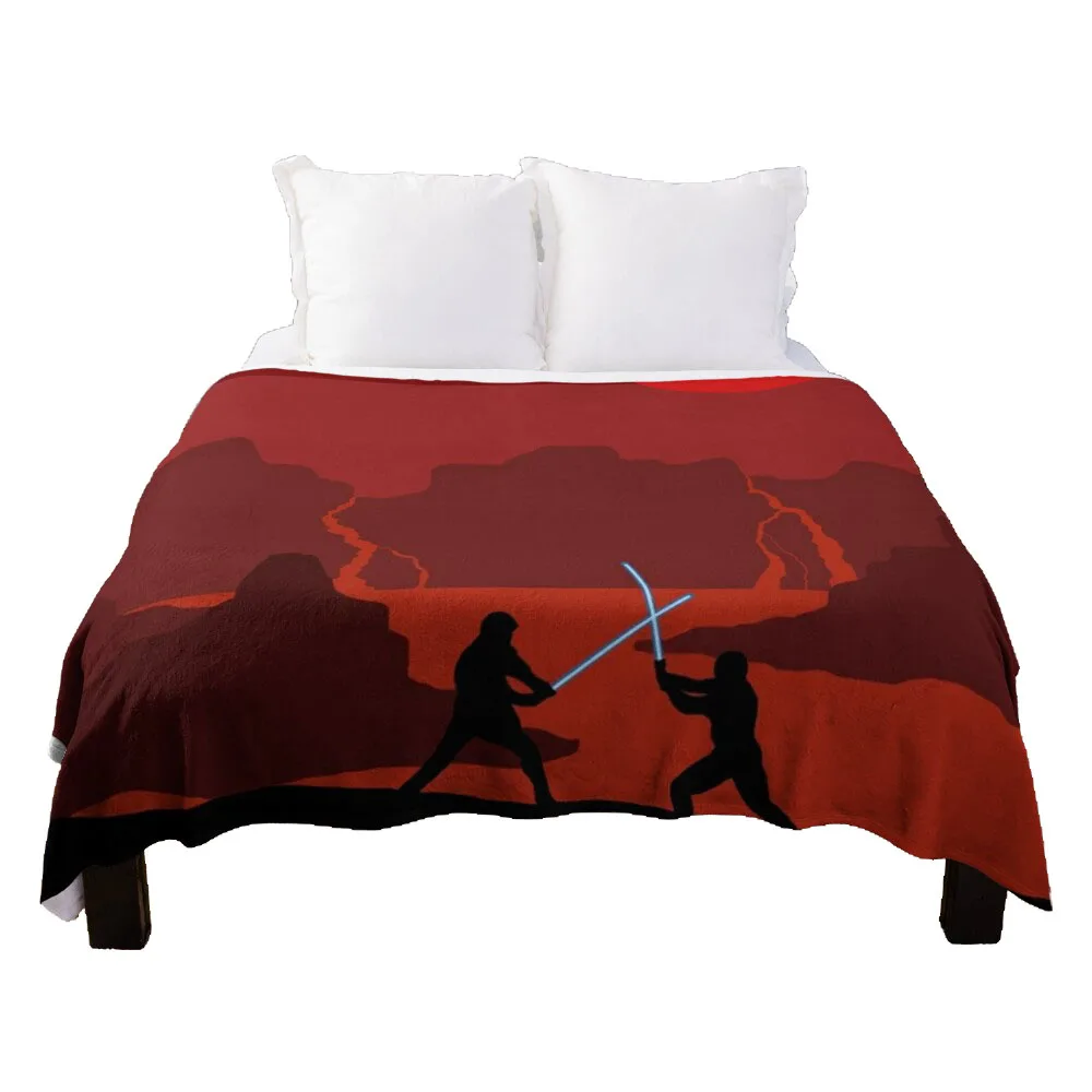 

Mustafar Final Battle Version 2 Throw Blanket Hair Decorative Sofas For Sofa Thin Softest Blankets