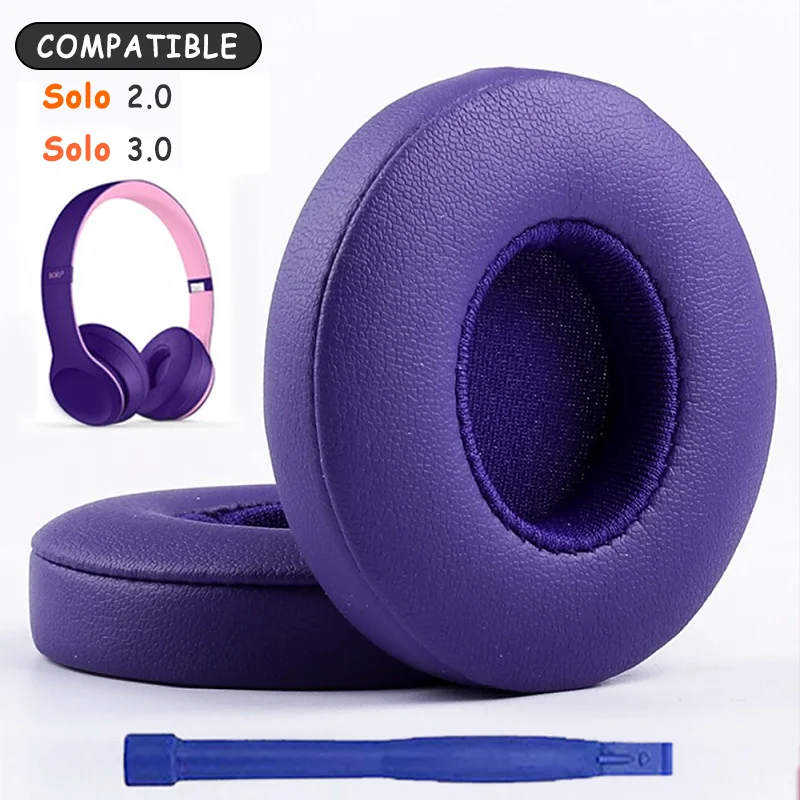 Premium Replacement Ear Pads for Beats Solo Headphones - Ultra-Comfortable Foam Cushions