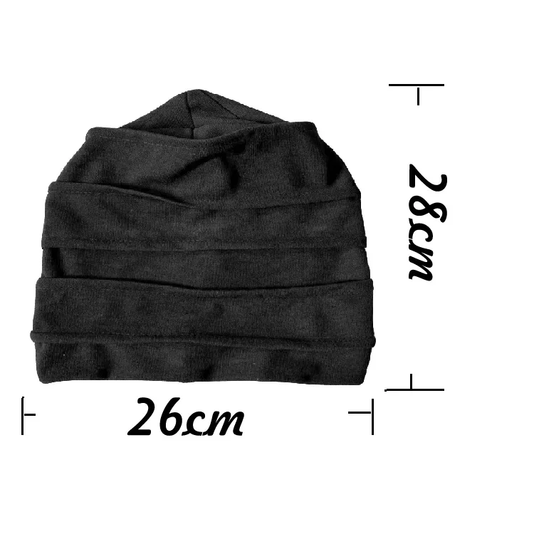 New Women Slouch Beanie Chemo Cap Solid Color Bonnet Inner Hijabs Cap Muslim Head Wraps Femme Wrap Head Elastic Turban Hat