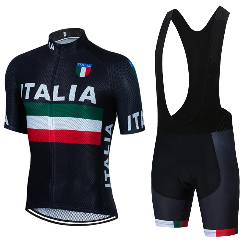 2024 ITALIA 사이클링 저지 3 포켓, 프로 로드 바이크, 저지 반바지 세트, UAE 팀, 로파 시클리스모, 자전거 티셔츠 의류