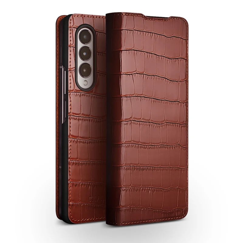 

Брендовый флип-чехол Qialino из натуральной кожи для Samsung Galaxy Z Fold4 Fold 4 Full Grain из натуральной воловьей кожи