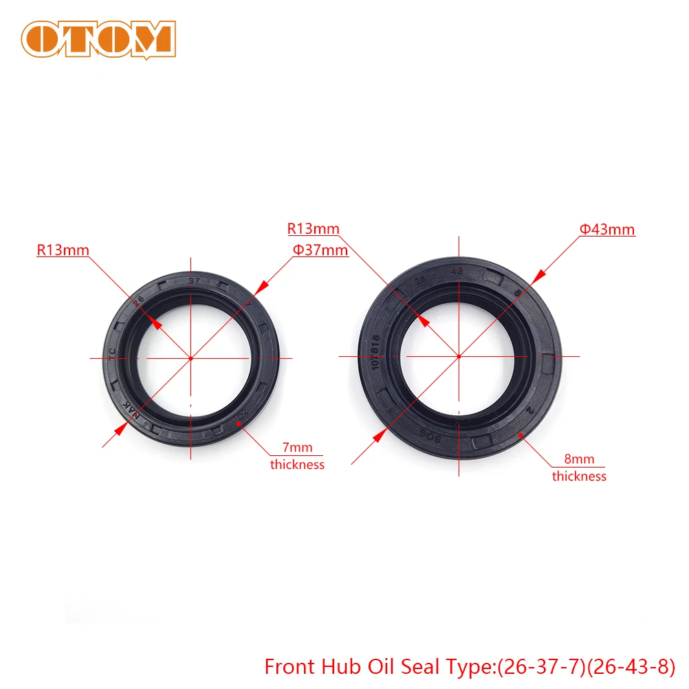 OTOM Motocycle Wheel Hub Oil Seal CNC Machining For HONDA CRF150R CRF250R CRF250X CRF450R CRF450X