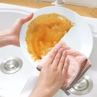 Small Hand Towel 27.5x25cm Pineapple Hanging Kitchen Cleaning Towel Handkerchief Coral Velvet Towels Washing Cleaning Towel 4