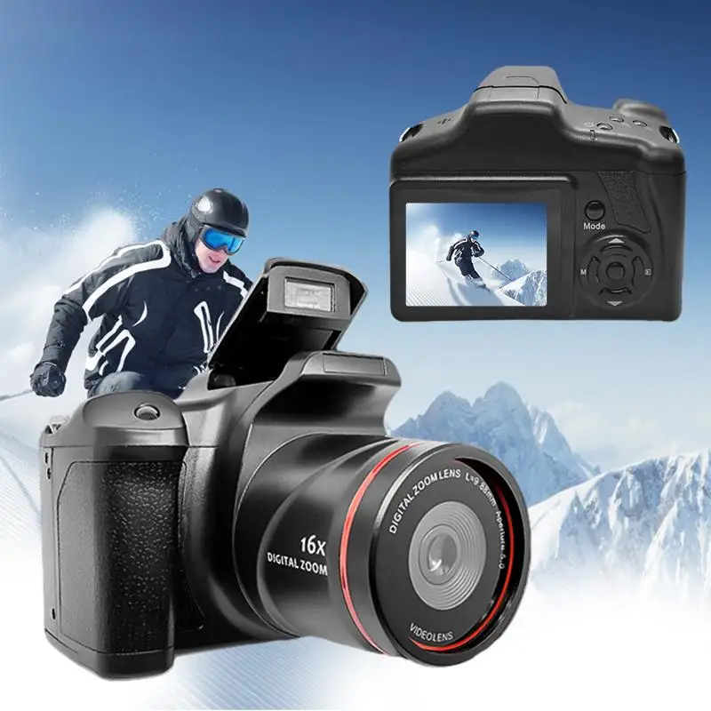 Fotocamera digitale Portatile Zoom 16X Videocamera Fotografia Teleobiettivo Fotocamera per studenti Principianti Fotografo professionista