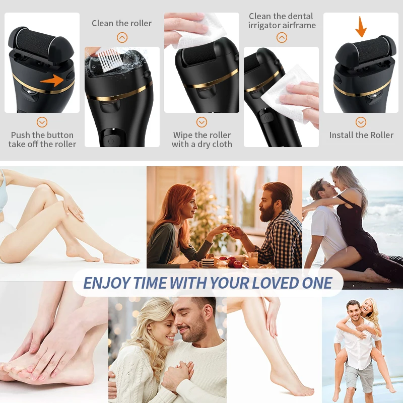 Rechargeable Electric Foot Grinder USB Powered Callus Remover for Men Women