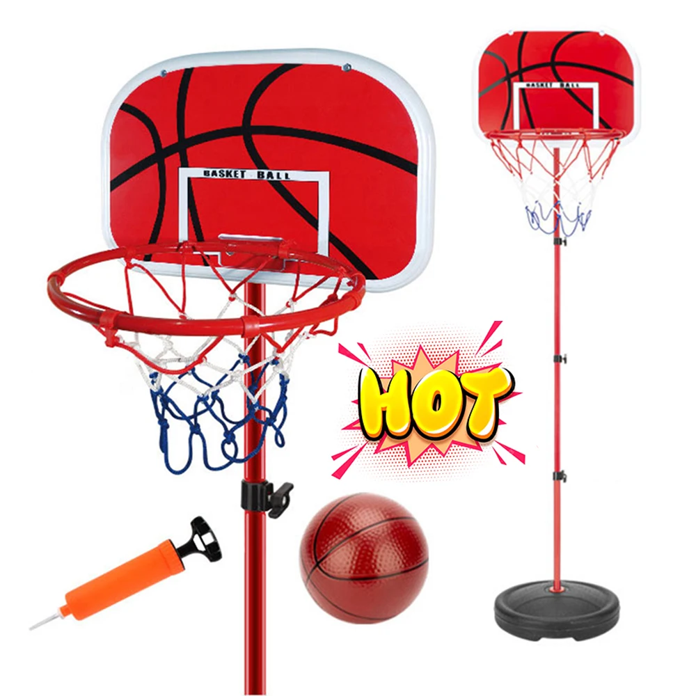 Basketball Goals with Ball and Pump Portable Basketball Hoop Adjustable Indoor Outdoor Play For Kids basketball stand basketball hoop