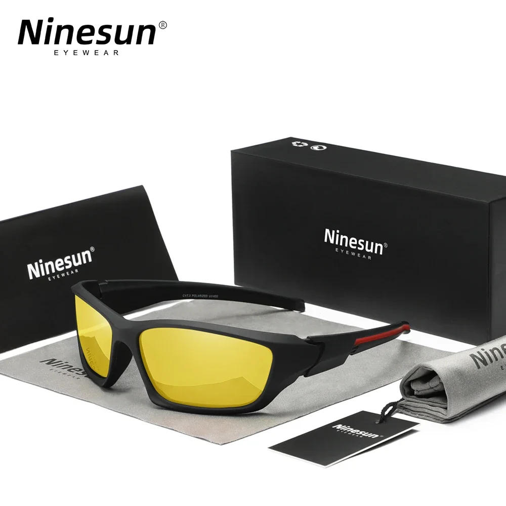 

Ninesun Polarized UV400 Sunglasses Men Cycling Luxury Brand Designer Vintage Driving Fishing Sun Glasses Goggles Shadow