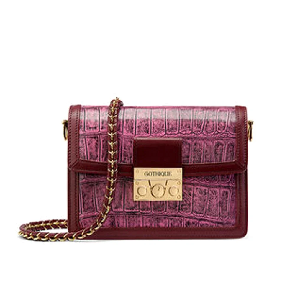 gete crocodile single shoulder Female women bag female crocodile female flap
