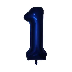 Navy Blue 40 - Inch Number Balloons for Celebrations and Events (Dark blue 1)