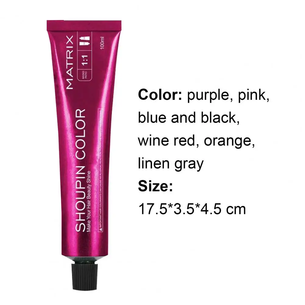 Hair Dye 100ml Color Cream Beauty Plant Hair Dye Unisex Cream Semi-Permanent Color for Christmas