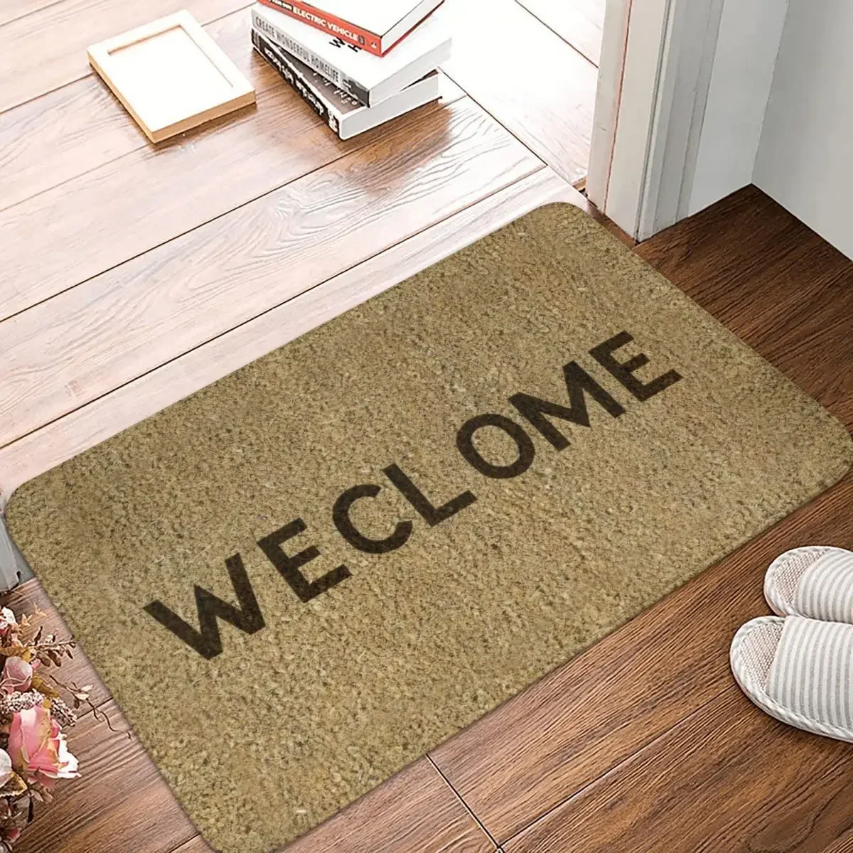 

WECLOME Doormat Polyester Floor Mat Sand Scraping Carpet Kitchen Entrance Home Rugs Mats Bathroom Living room Anti-slip Footpad
