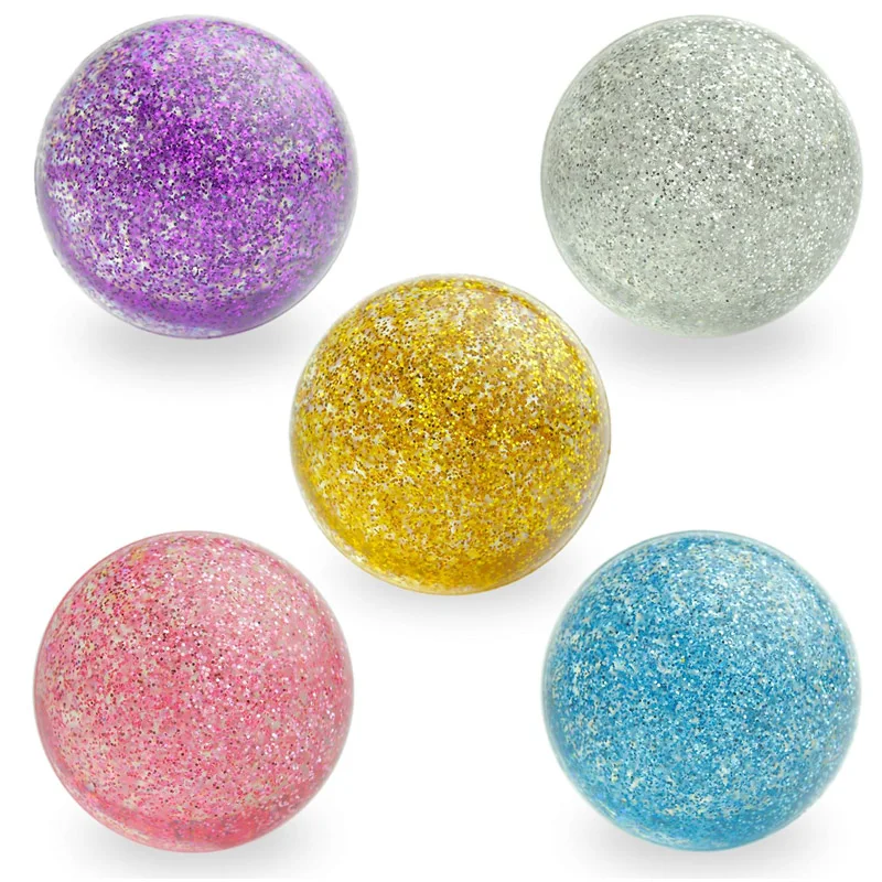 1PCS Big 55MM Bouncy Balls For Kids Party Favor Basketball Glitter Marbleized Balle Rebondissante Juguetes Divertidos Para Niños 2