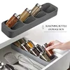Multipurpose Practical Drawer Organizer Knives Separation Finishing Storage Box Knife Organizer Kitchen Accessories High Quality 4
