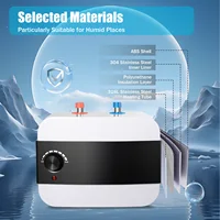 Chauffe-eau électrique 6L 1500W, température réglable (86-149 ° F) Chauffe-eau instantané pour chauffage de salle de bain 2