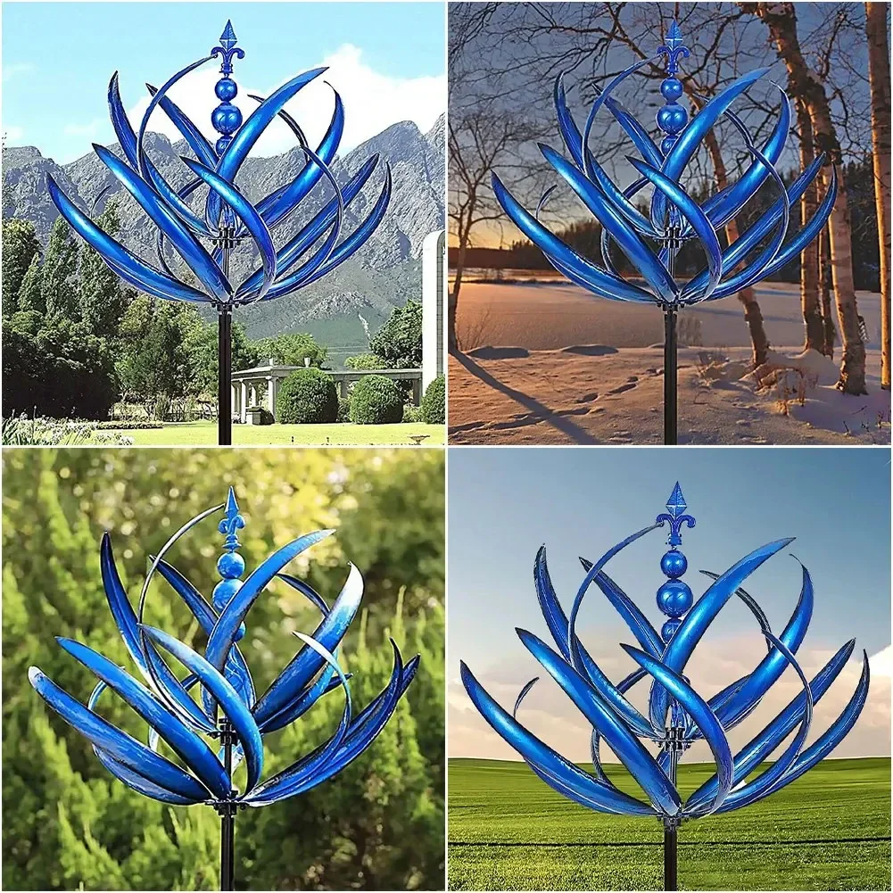 Harlow-Wind-Spindle-Metal-Windmill-3d-Wind-Rotating-Sculpture-Inserts ...