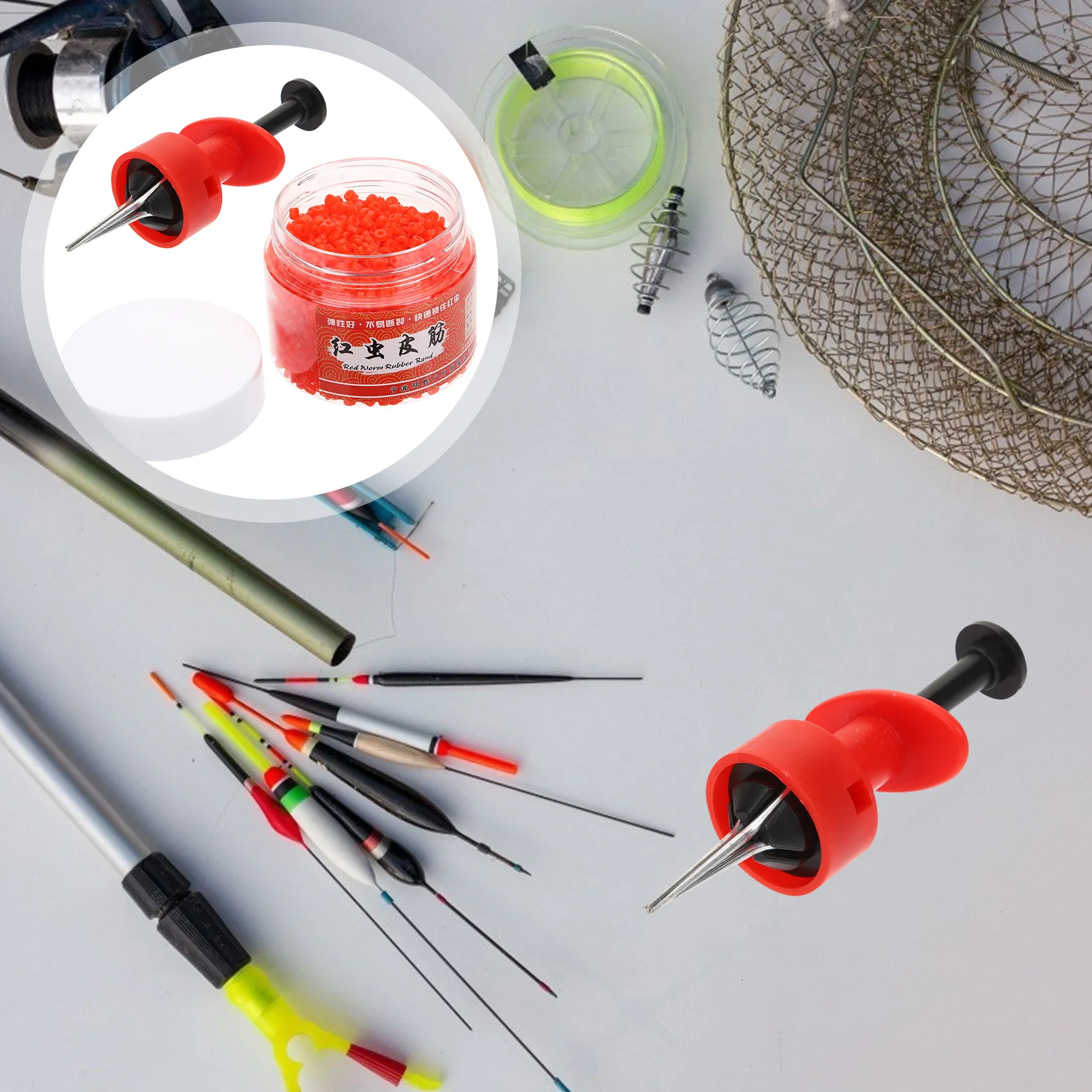 

Bait Clip Fishing Gear Portable Clothes Rack Red Worm Lashing Hangers Earthworms Hook Clips Bloodworm Outdoor Fishing Tackle