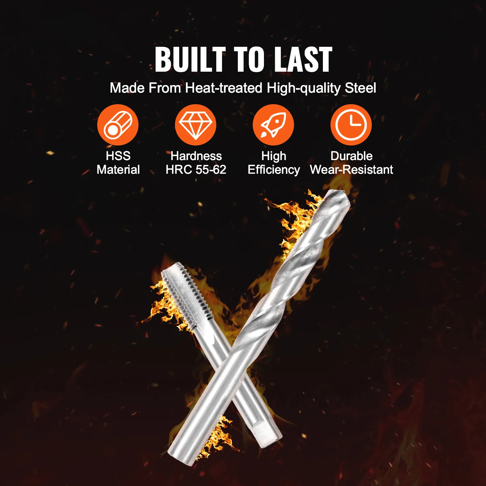 Thread Repair Kit with HSS Drill Bits and Stainless Steel Inserts