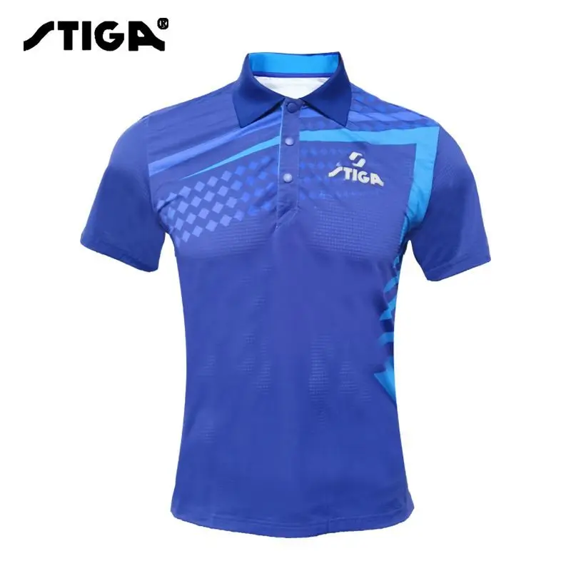 STIGA T-shirt Table Tennis Clothing Short Sleeved sport t shirt,badminton table tennis clothes set