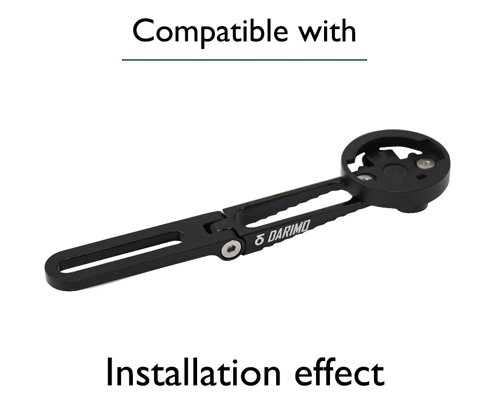 DARIMO Fahrradcomputerhalterung, vordere Verlängerungshalterung, verstellbar, kompatibel mit Garmin/Wahoo/Bryton, Fahrradzubehör – Detail 6
