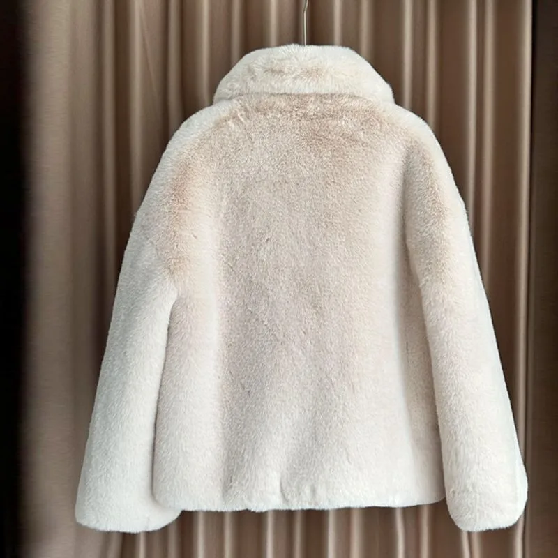 Women's Coat 2025 Winter New Korean Version fur Coat Long fox Coat Furry Maillard Medium Long Loose Brown Thick Young Commuting