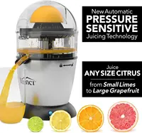 Hands Free Electric Citrus Juicer, 1-Button Juicer Machine, Orange Lime Grapefruit Lemon Squeezer, Easy to Clean Orange Ju 2