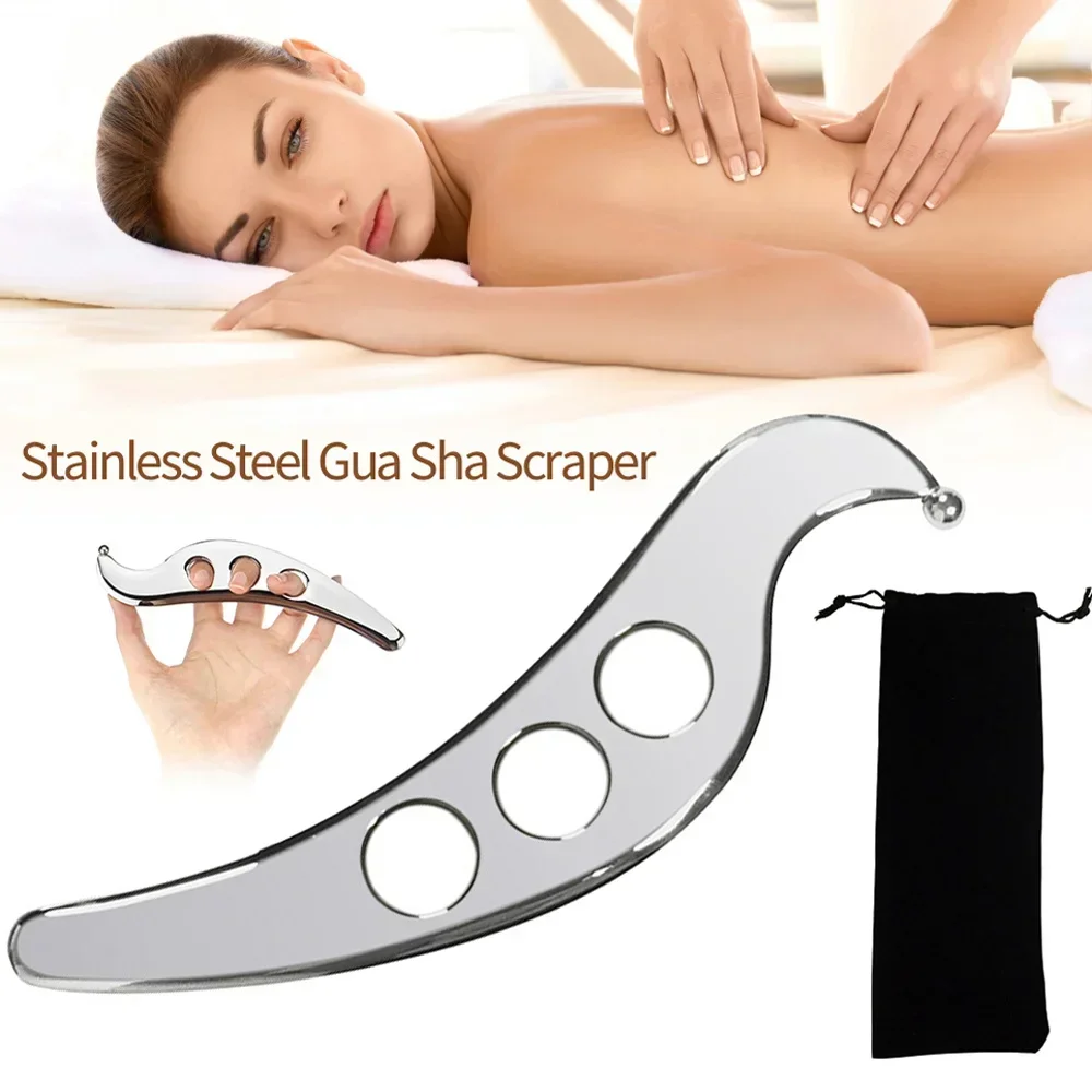 Stainless Steel Gua Sha Scraping Massage Tool-Muscle Scraper Soft Tissue Mobilization,Physical Therapy for Back, Legs, Arms