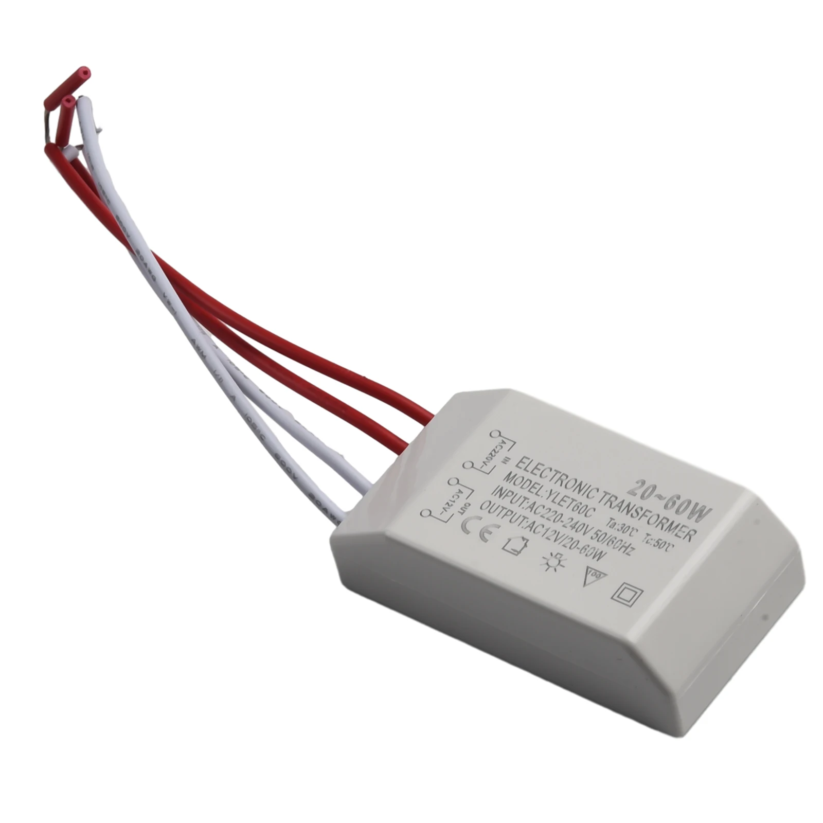 20-60W 220V To AC12V LED Lamp Light Electronic Transformer Adapter Quality Adapter Chandeliers Home Light Office LED Replacement