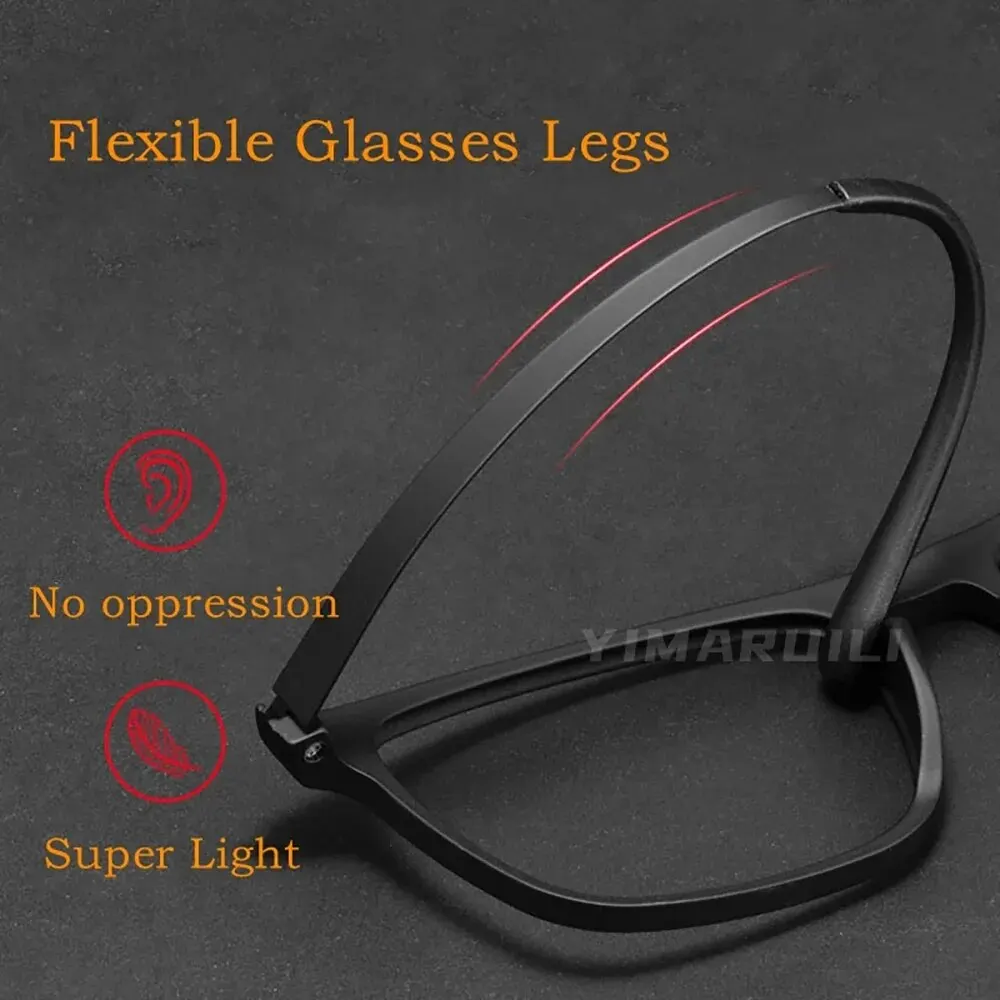 Pure Titanium Fashion Optical Prescription Glasses Frame Men Metal Frame Glasses