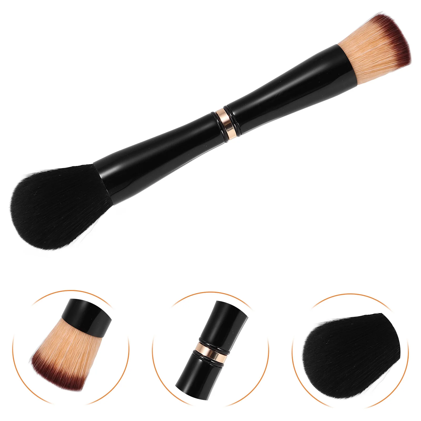 

Blush Brush Makeup Powder Double Ended Lip Sponge Blending Foundation Women Miss Travel