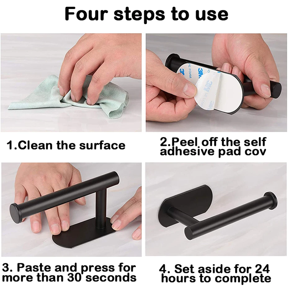 Stainless Steel Toilet Roll Paper Holder Self-Adhesive Bathroom Punch-Free Towel Rack Wall Mount Toilet Tissue Accessories paper towel holder toilet paper holder toilet paper rack toilet roll holder paper towel rack tissue holder