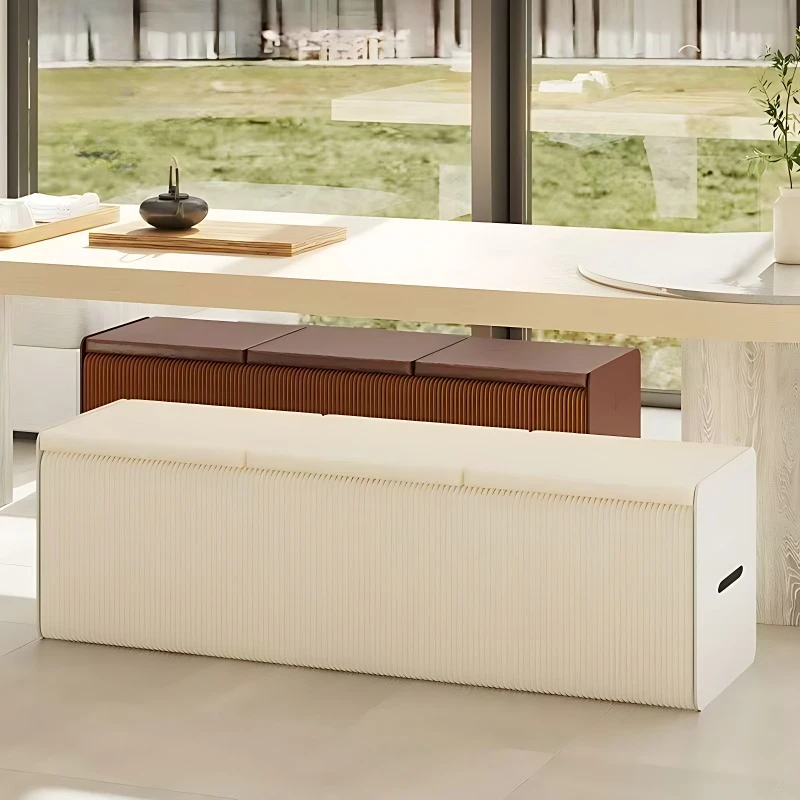 Piano Stools Creative Retractable Long Paper Stools Fashionable Organ Rectangular Folding Stool Home Multi-functional Stool