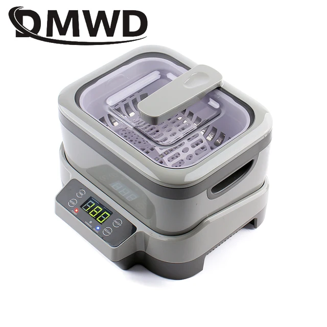 Digital Ultrasonic Cleaner Washer Bath Tank Basket Timing Degas Watches Glasses Jewelry Denture Ultrasound Wave Cleaning Machine 1