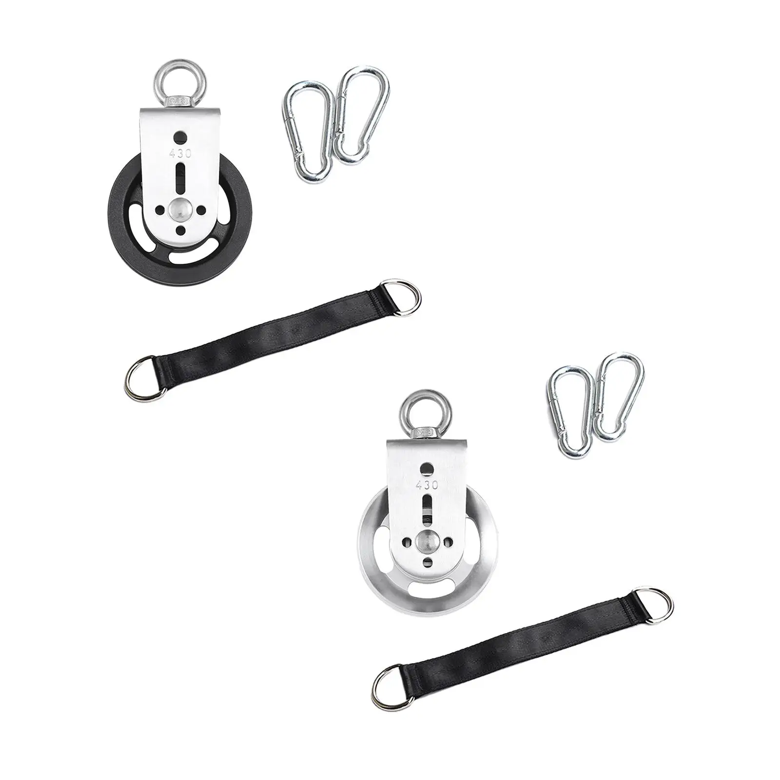 

Pulley Wheel Lightweight Portable Cable Pulley for Ladder Lifts Snatch Hoist