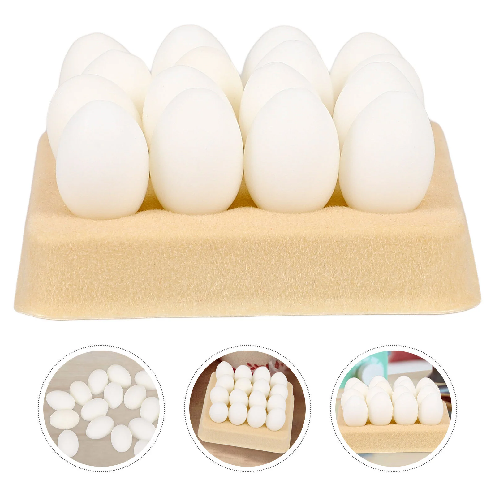 

House Micro Landscape Egg Toys Pretend Play Models Miniature Decorations Tray for Home