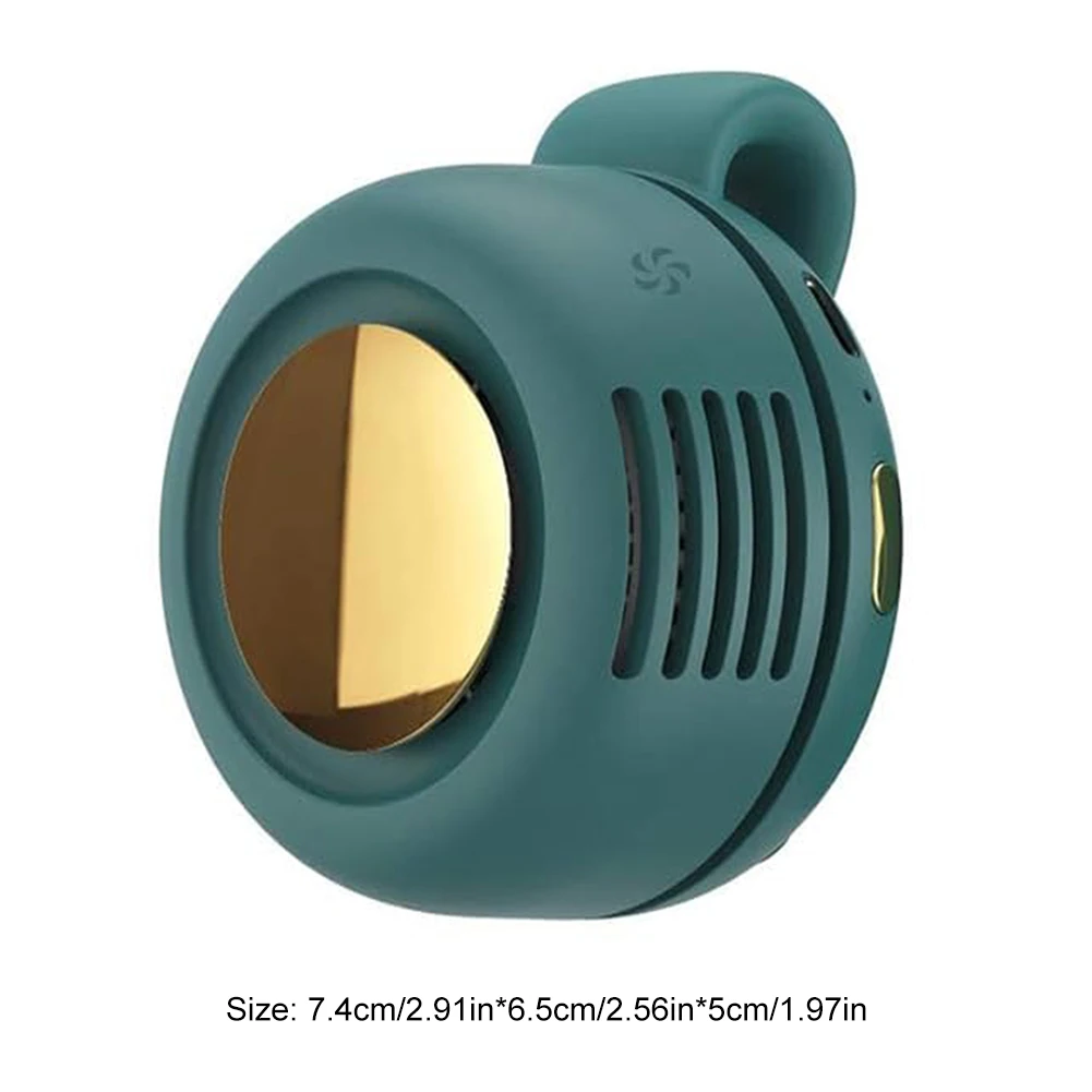 Portable Handheld Fan USB-C Rechargeable Electric Desktop Fan 360°Adjustable Strong Wind Bladeless Fan for Outdoor Sports