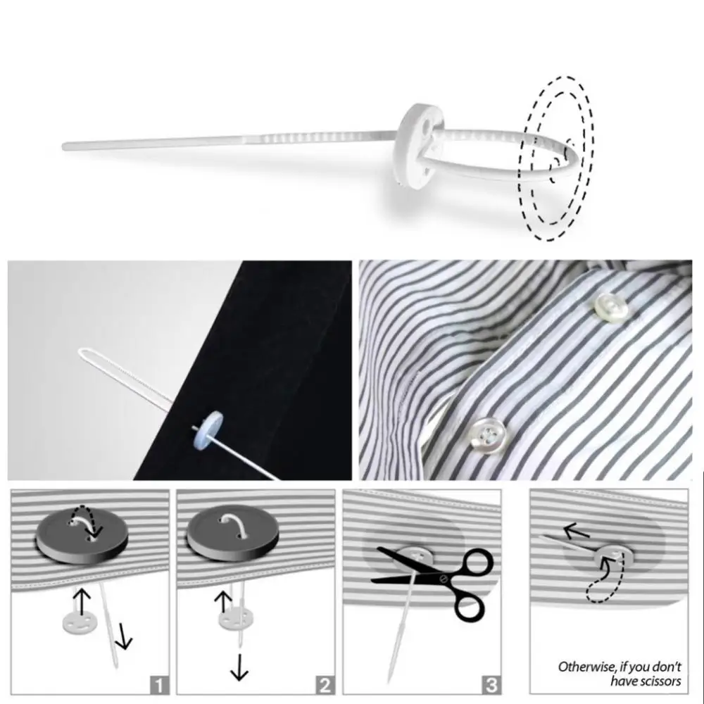1~10PCS Mini Wear-resisting Quick Needleless Button Repair Buckle Fixed Tool Needleless Button Apparel Sewing Accessories 2
