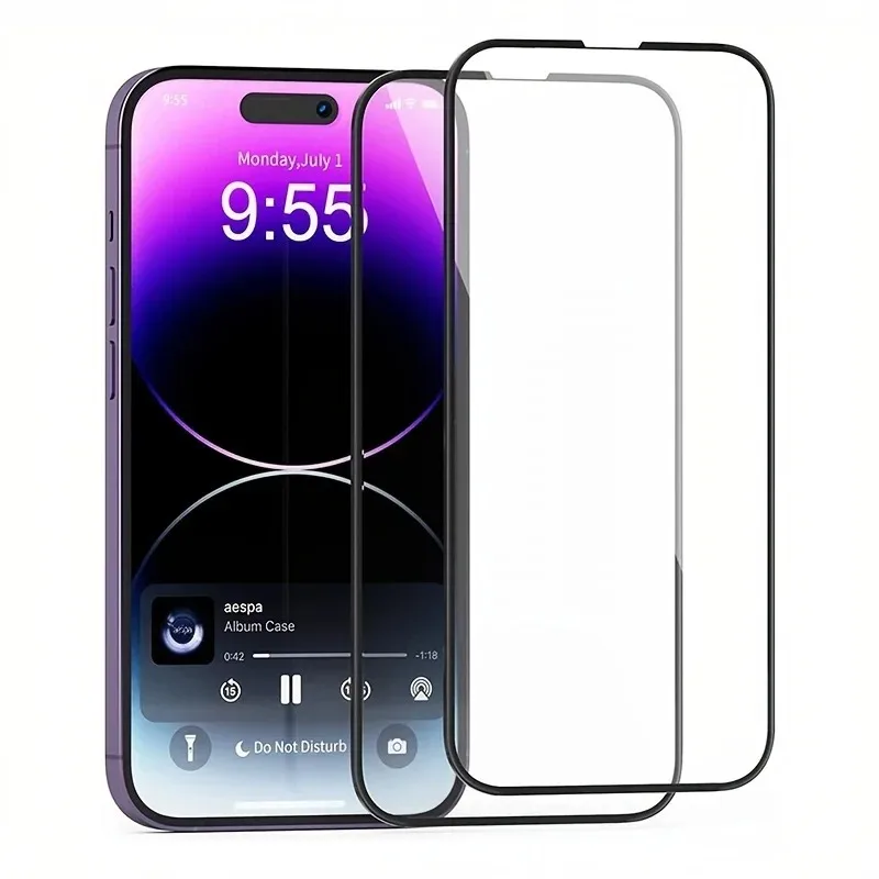 

2Pcs 9H Hardness Tempered Glass For iPhone 15 14 13 12 11 Pro Max Screen Protector For IPhone X XR XS Max 6 7 8 Plus Film Glass