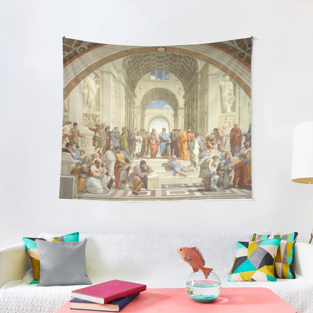 

School Of Athens - Raphael - Classical Art Tapestry Room Decoration Korean Style