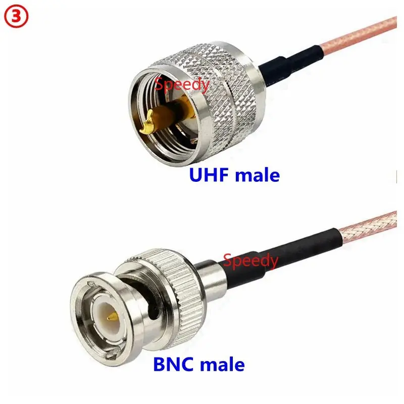 cabo conector macho femea rg316 uhf 03