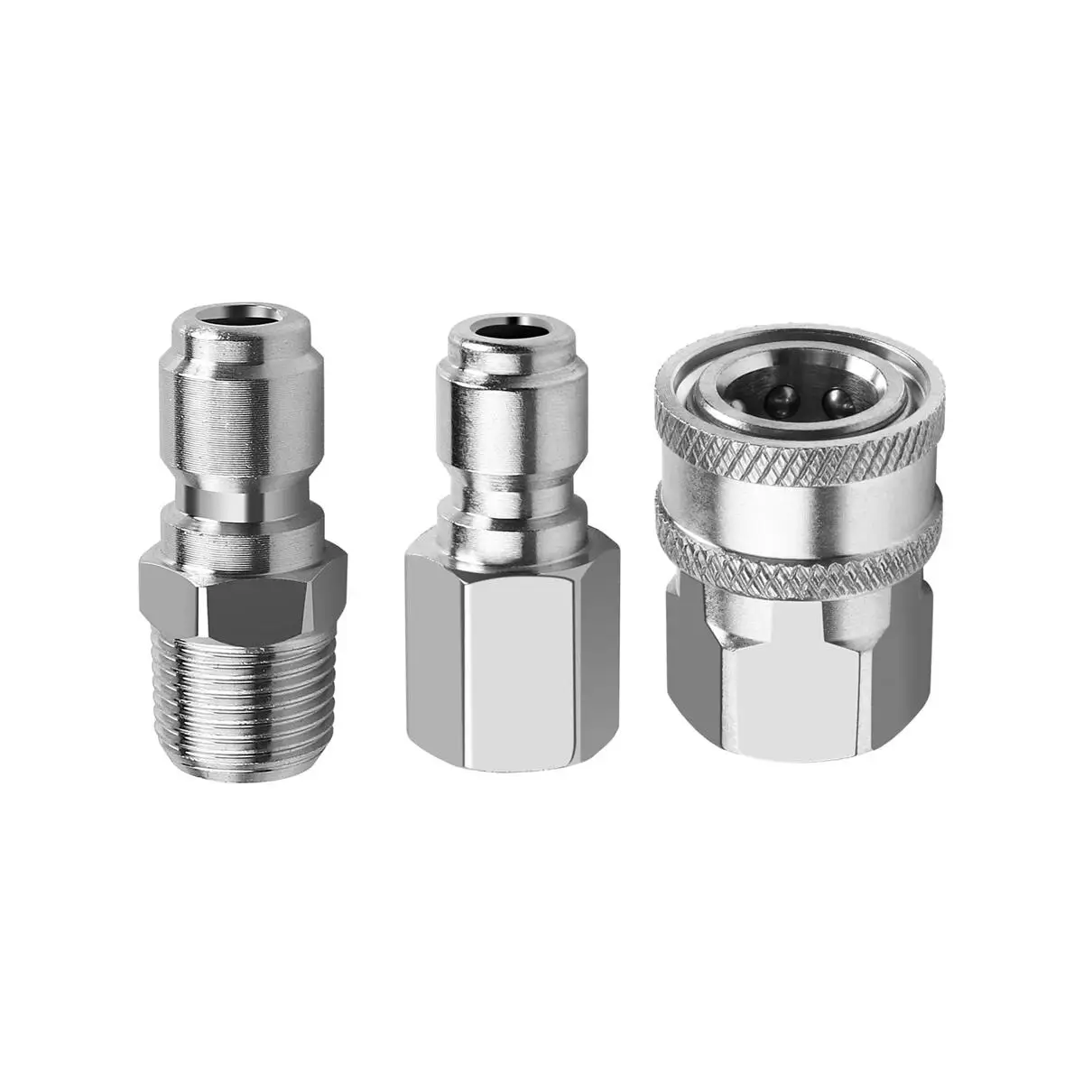 3/8" Quick Connector Male and Female Pressure Washer Adapter Set With 3