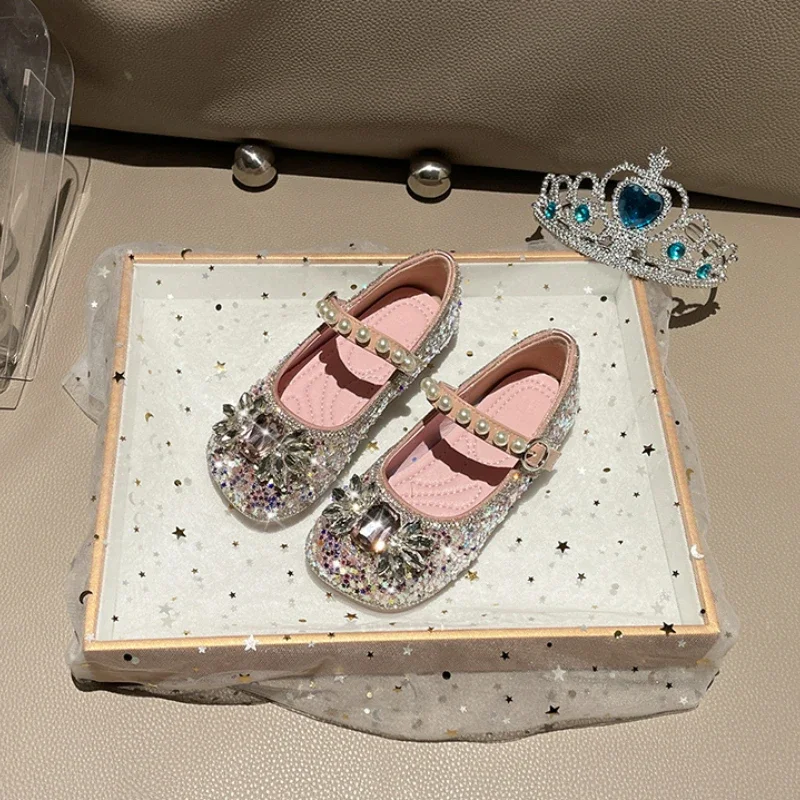 Rhinestone Kids Casual Shoes for Girls