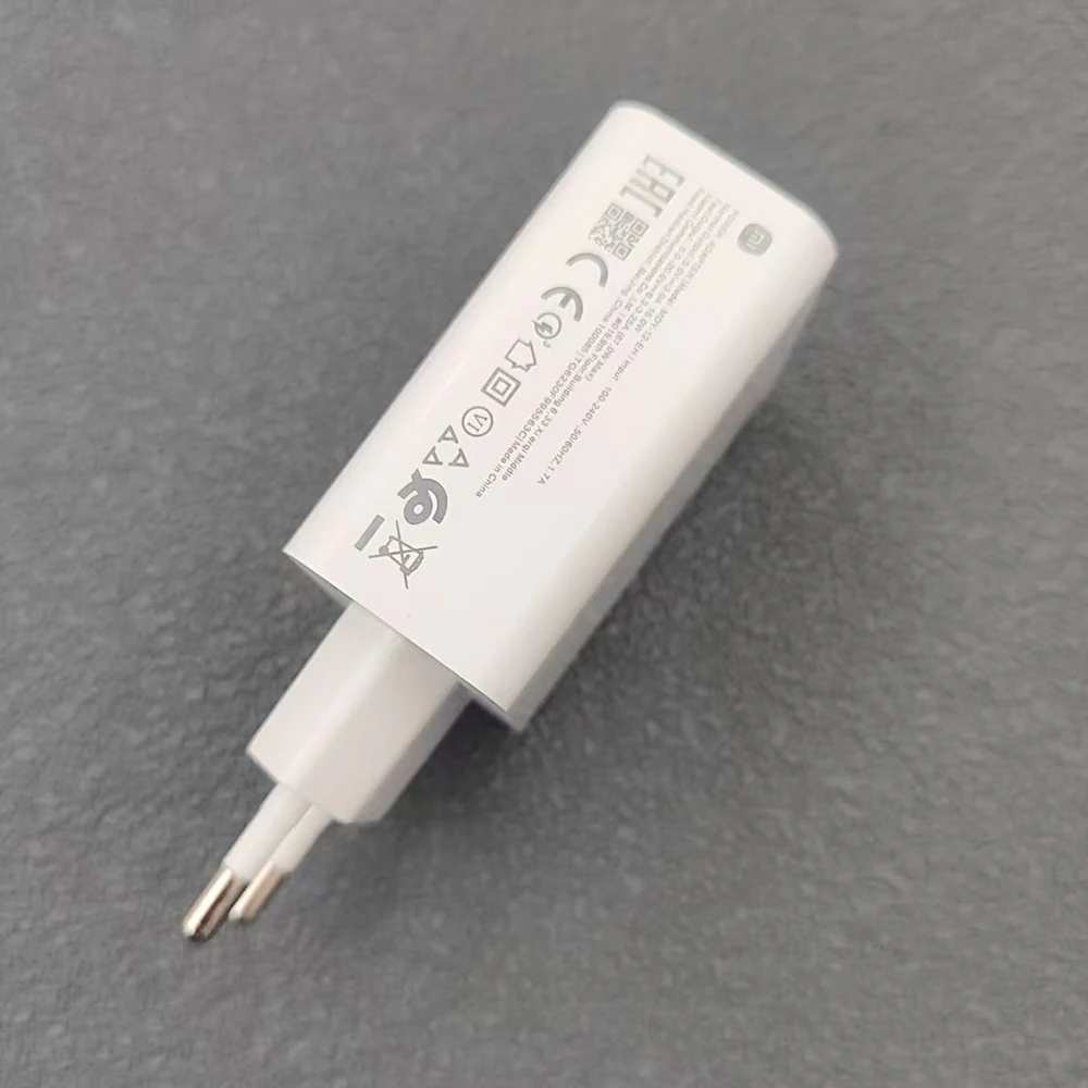 67W Turbo Fast Charging EU Charger Kit with 1M 6A Type-C Cable